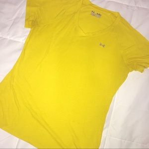 Yellow Under Armour V-Neck Shirt